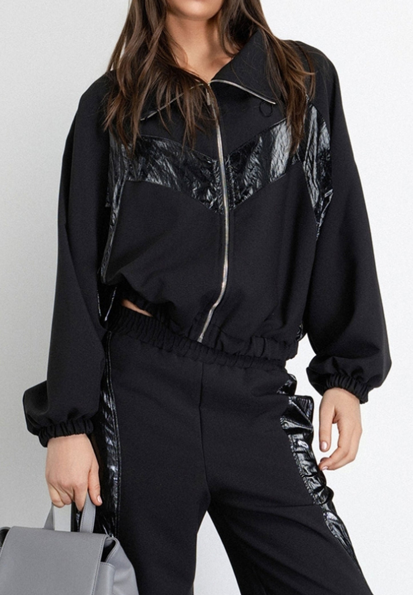 GAELLE - Felpa zippata Nero