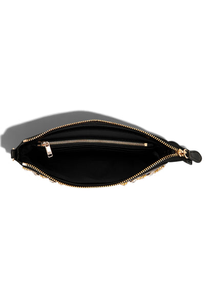 LA CARRIE - Pochette Andromeda Double Wallet Nero e Bianco