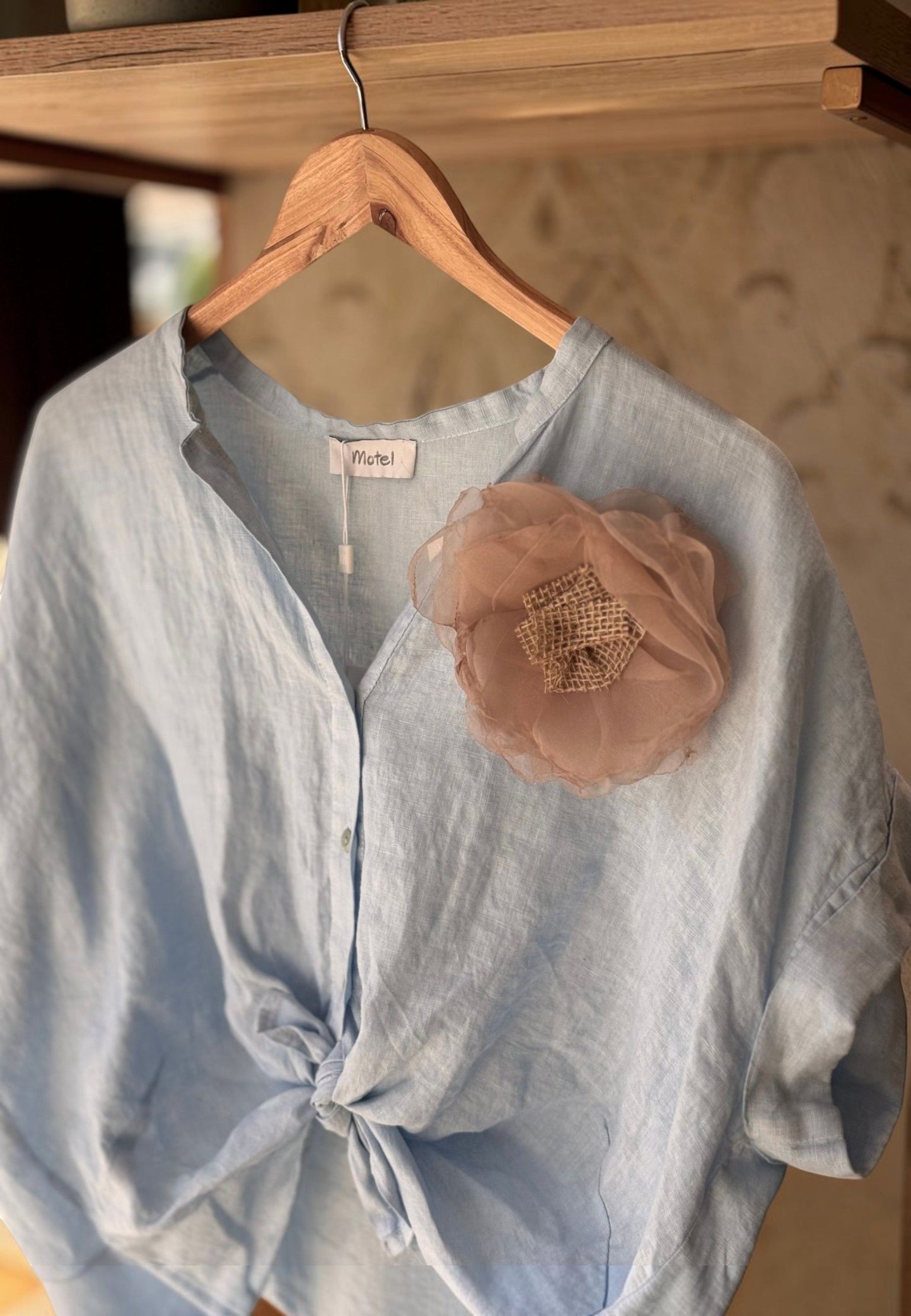MOTEL - Camicia In Lino Cloud