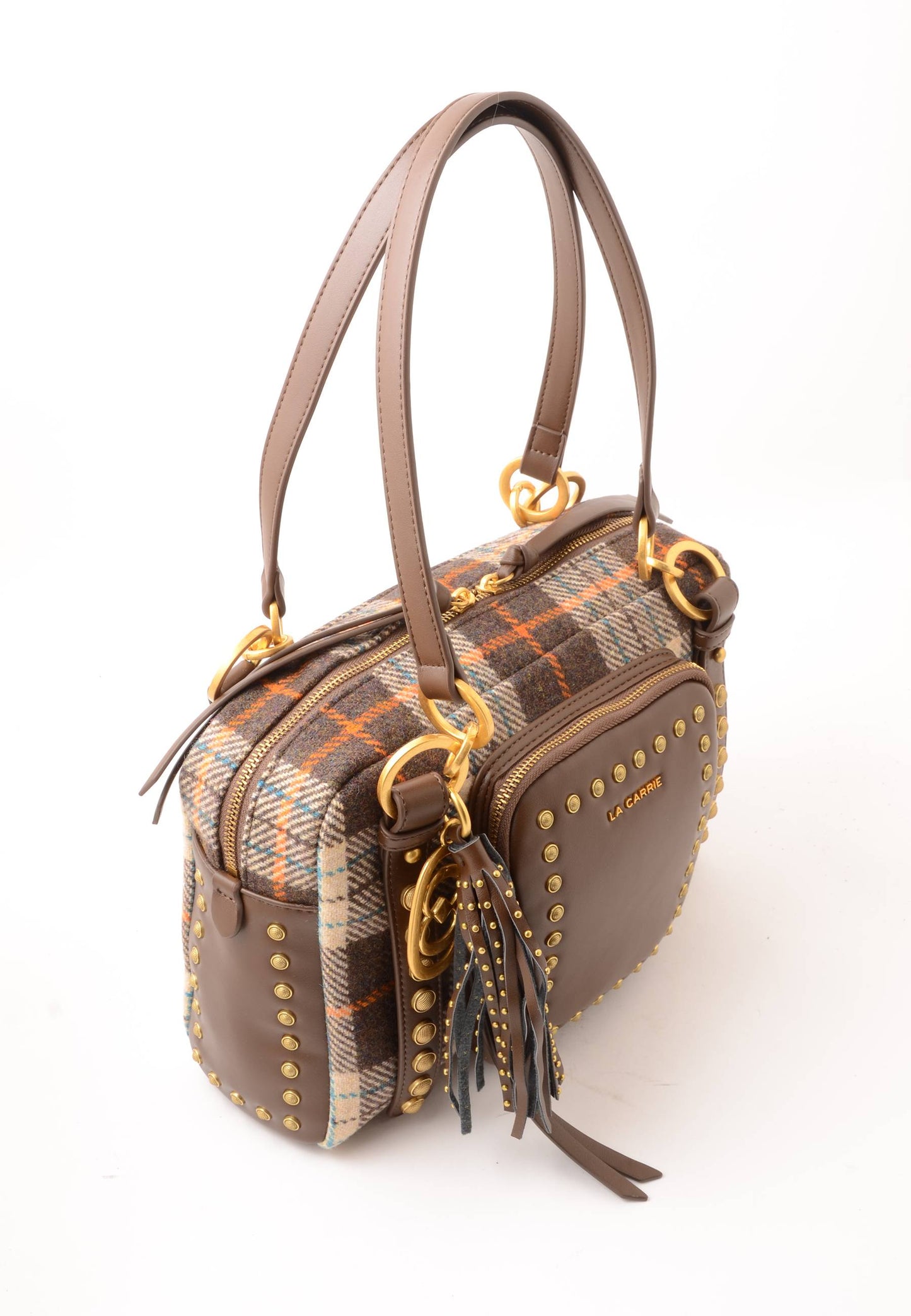 LA CARRIE - Borsa A Spalla Scottish Marrone