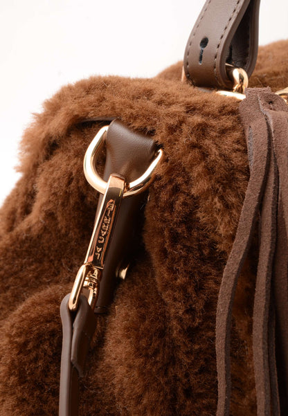 LA CARRIE - Shopping Bag Teddy Mocha