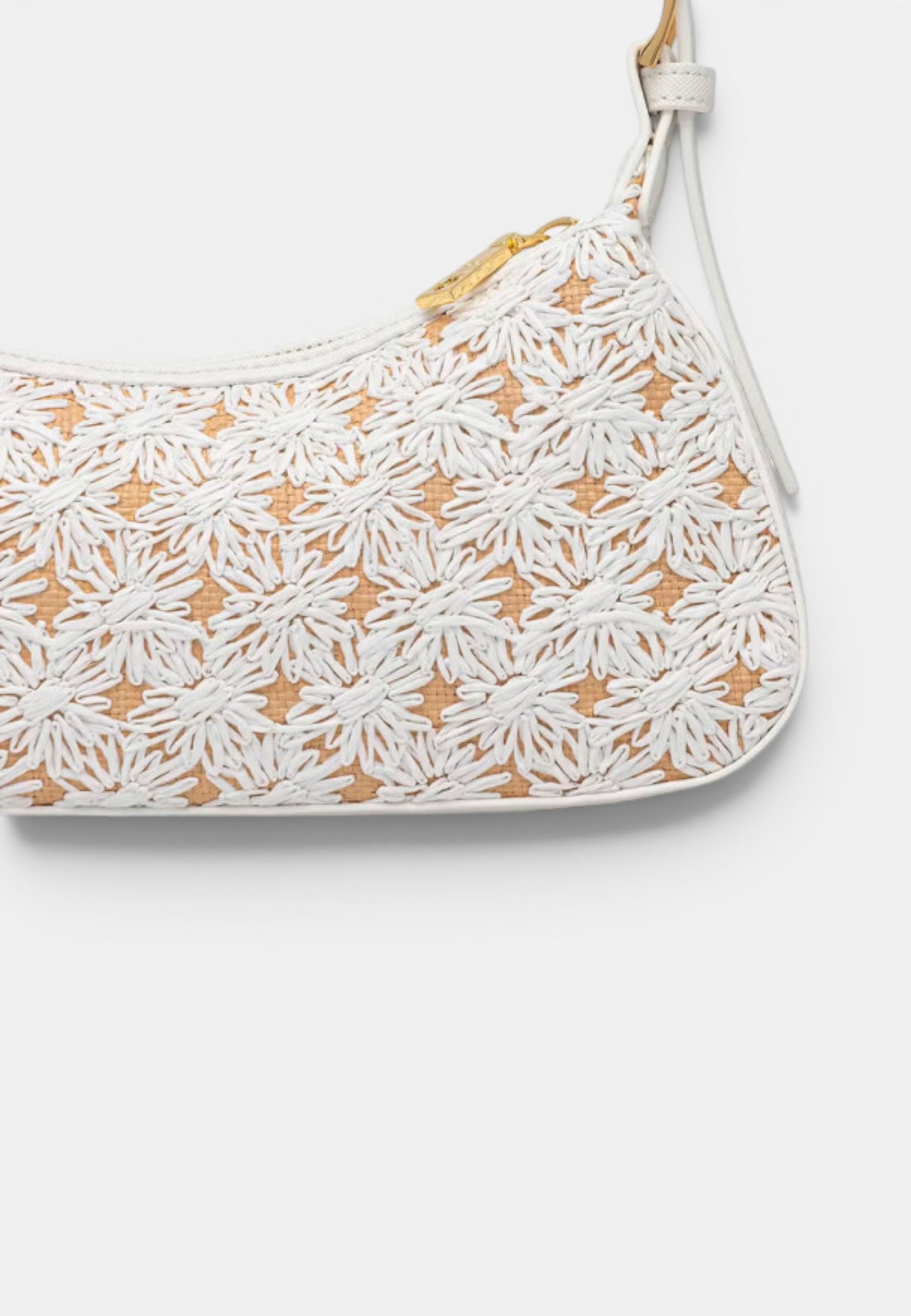 LOVE MOSCHINO - Borsetta A Spalla Flower Bianco