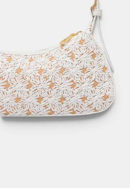 LOVE MOSCHINO - Borsetta A Spalla Flower Bianco