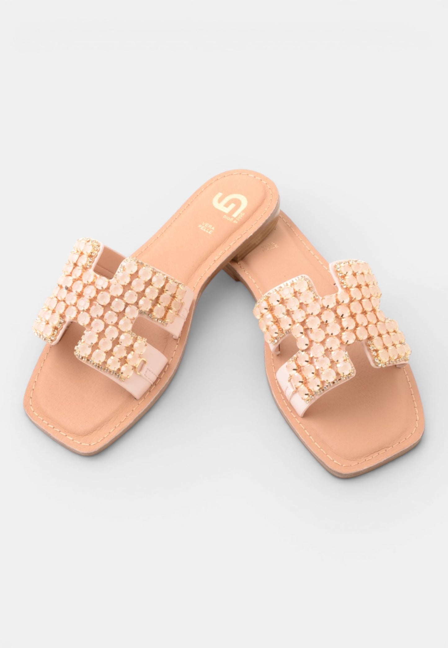 GOLD&GOLD - Ciabattina Strass Rosa