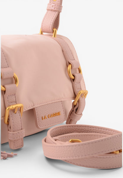 LA CARRIE - Borsa Satchel Dark Nylon Rosa