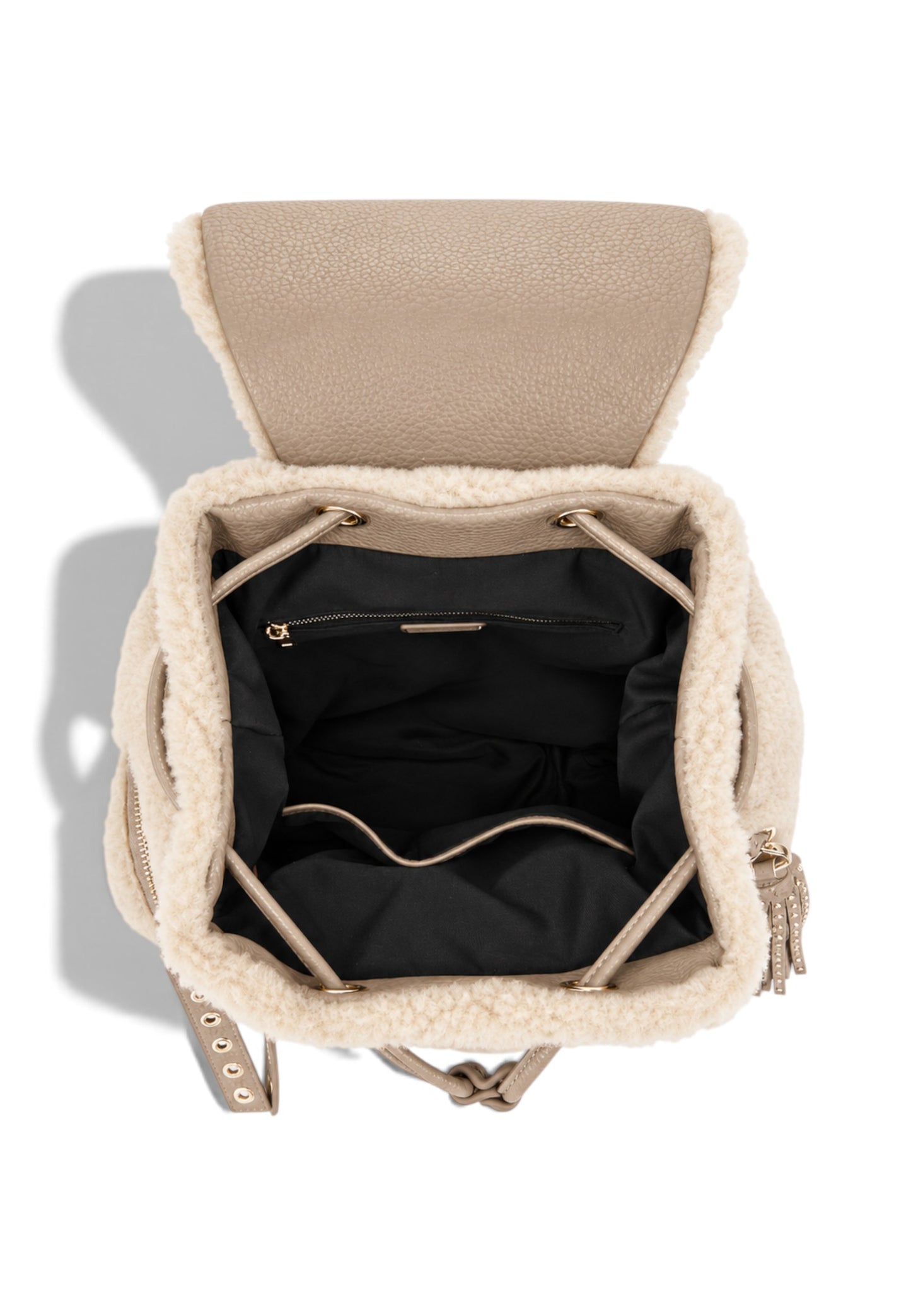 LA CARRIE - Zaino TEDDY ECO FUR Avorio