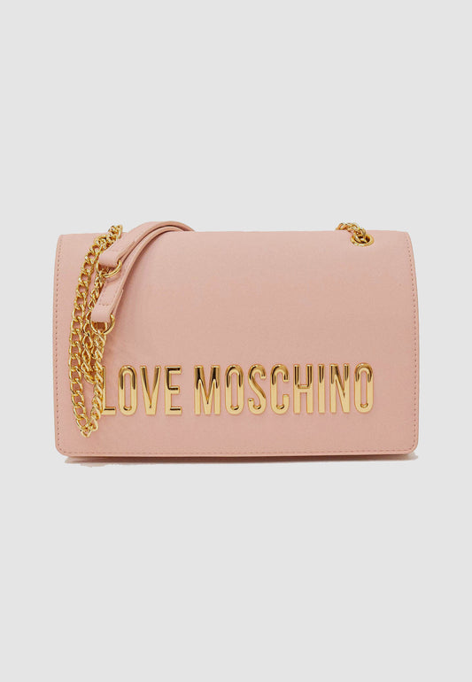 LOVE MOSCHINO – Umhängetasche mit rosa Schriftzug