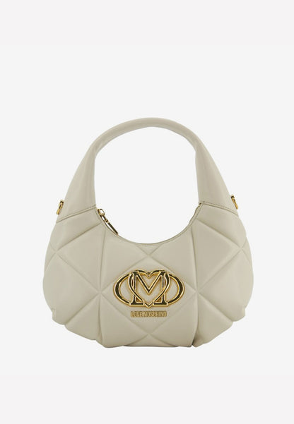 LOVE MOSCHINO - Hobo Bag Embossed Avorio