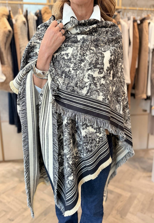 ALEX & MAX - Mantella Shawl Nero