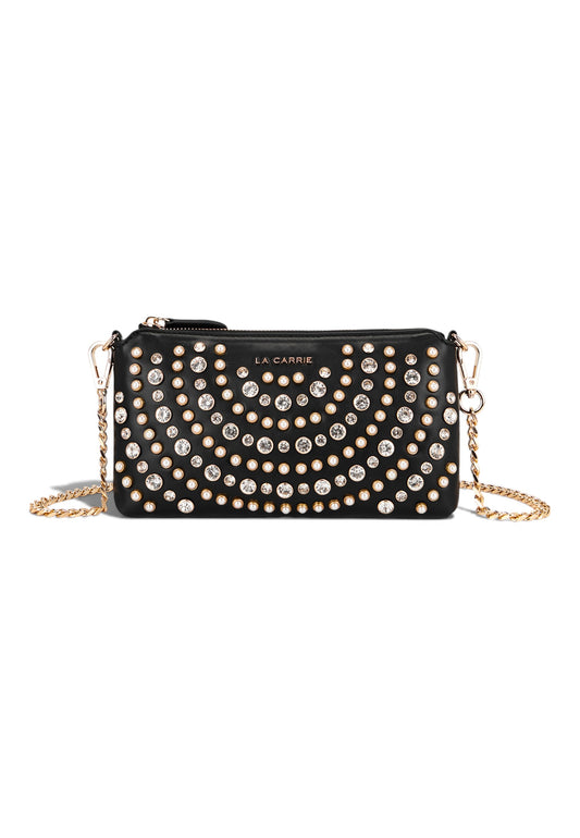 LA CARRIE - Pochette Andromeda Double Wallet Nero e Bianco