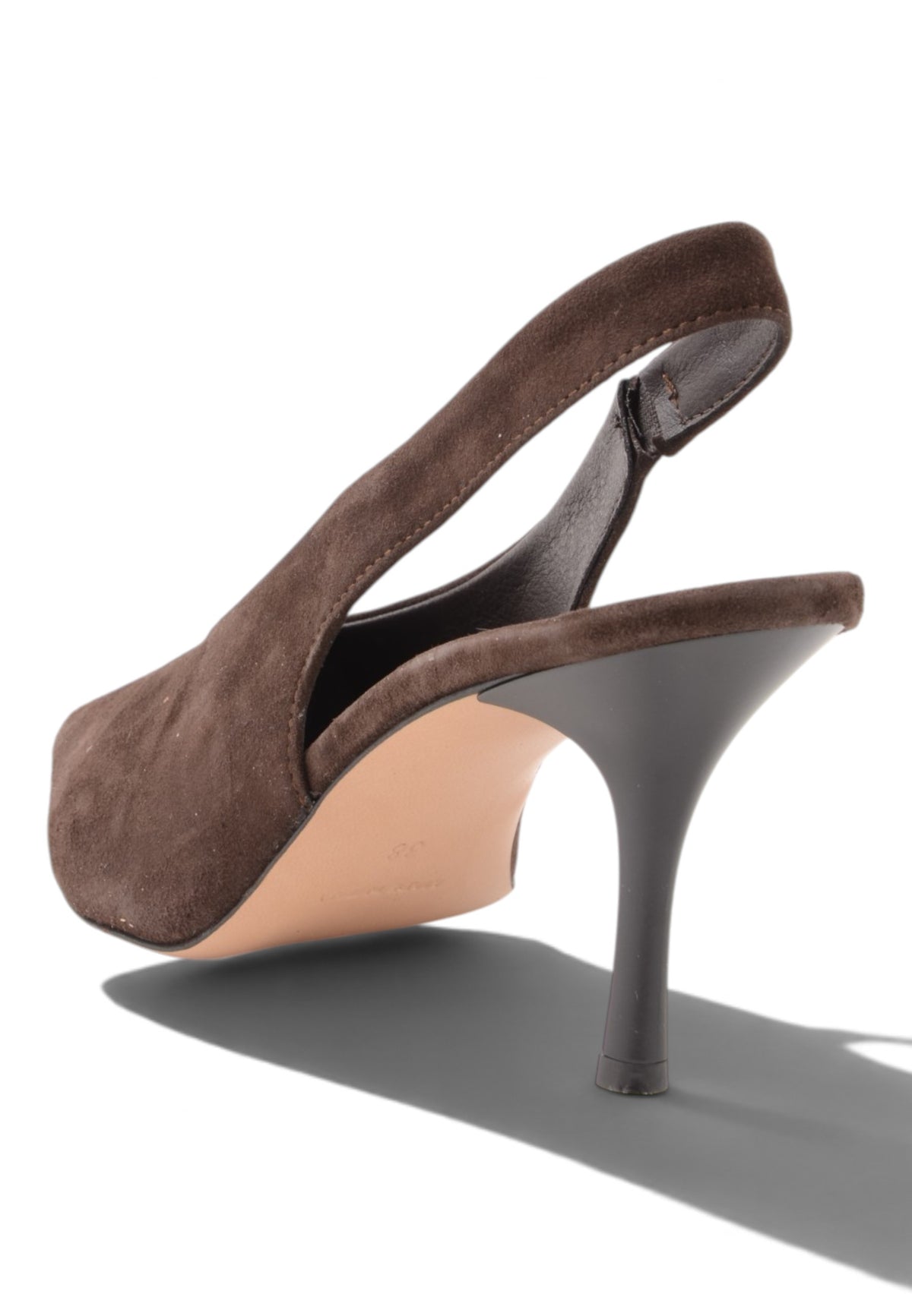 DIVINE FOLLIE - Slingback Scamosciate con Tacco Stiletto Moro