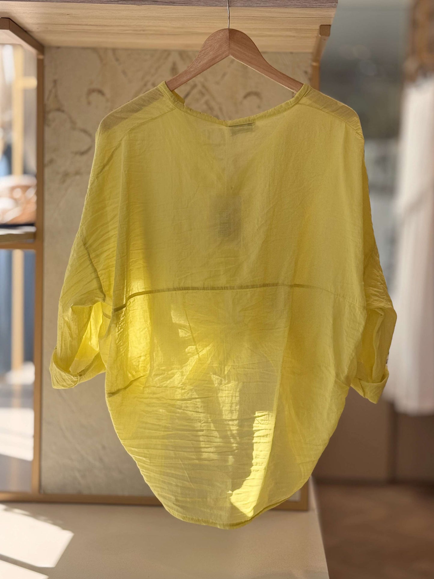 MOTEL - Camicia Mussola Lime
