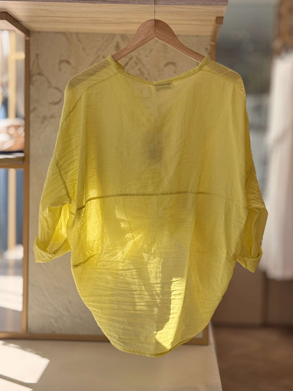 MOTEL - Camicia Mussola Lime