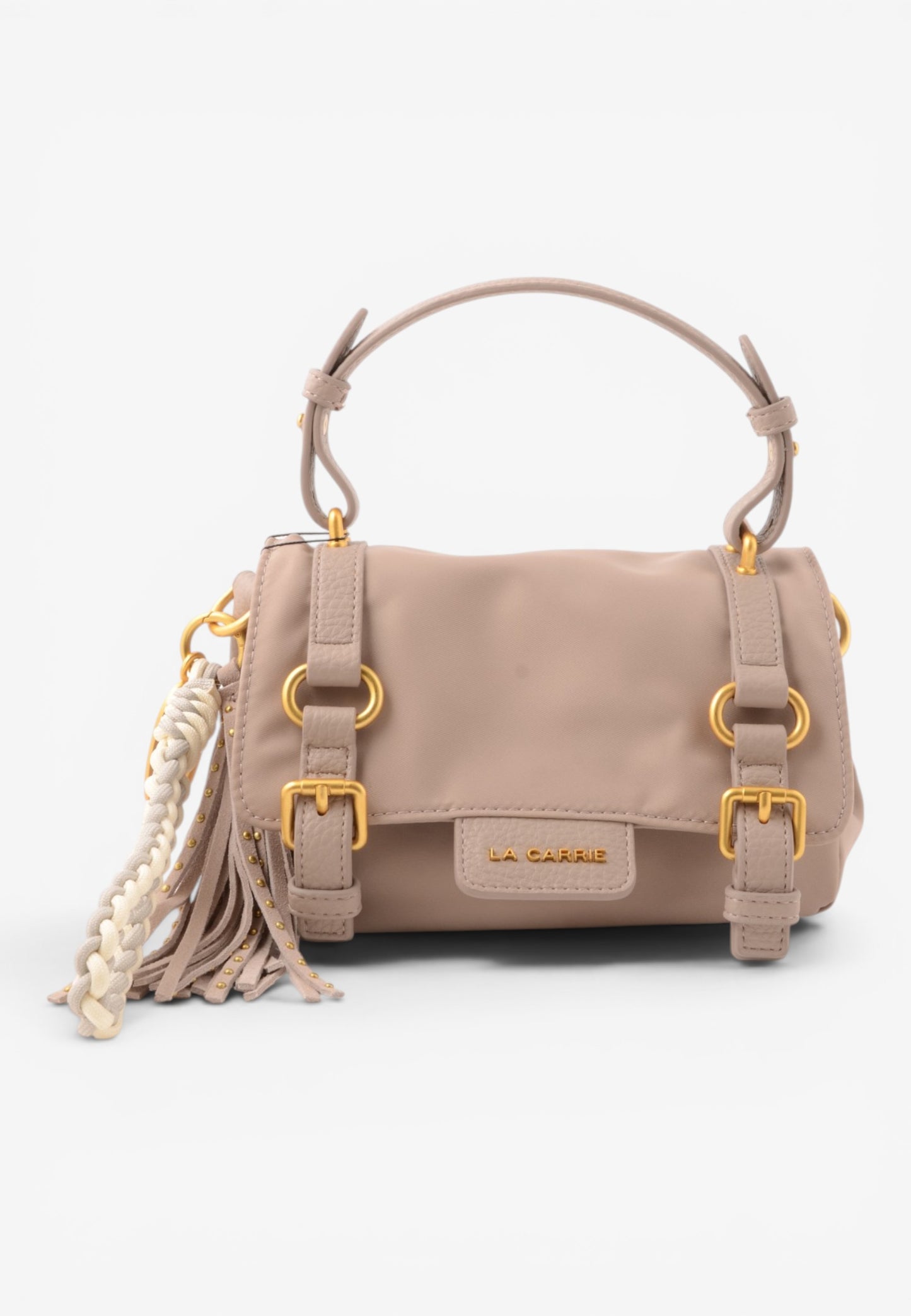 LA CARRIE - Borsa Satchel Dark Nylon Taupe