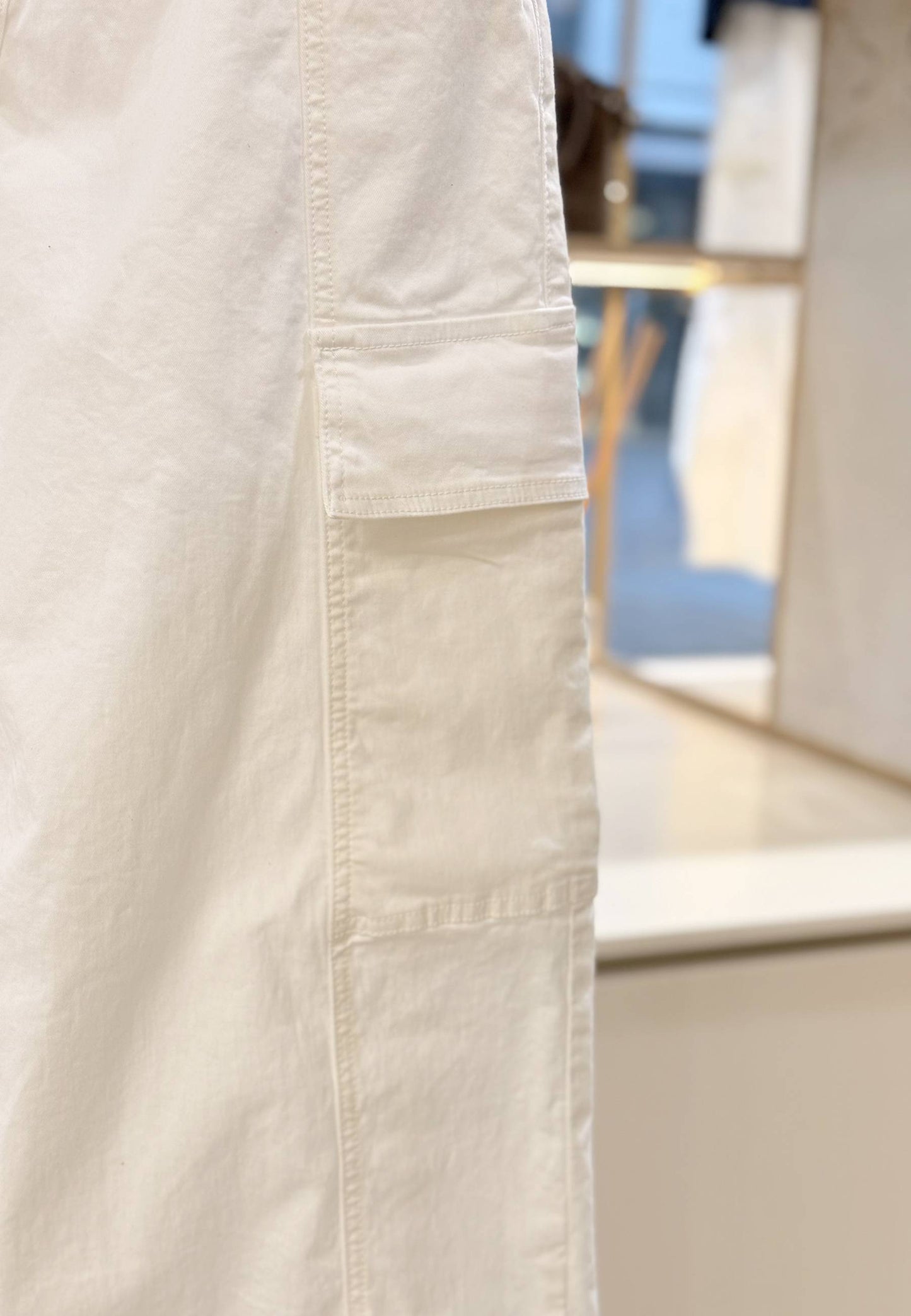 PLEASE - Pantalone Cargo Ballon Bianco