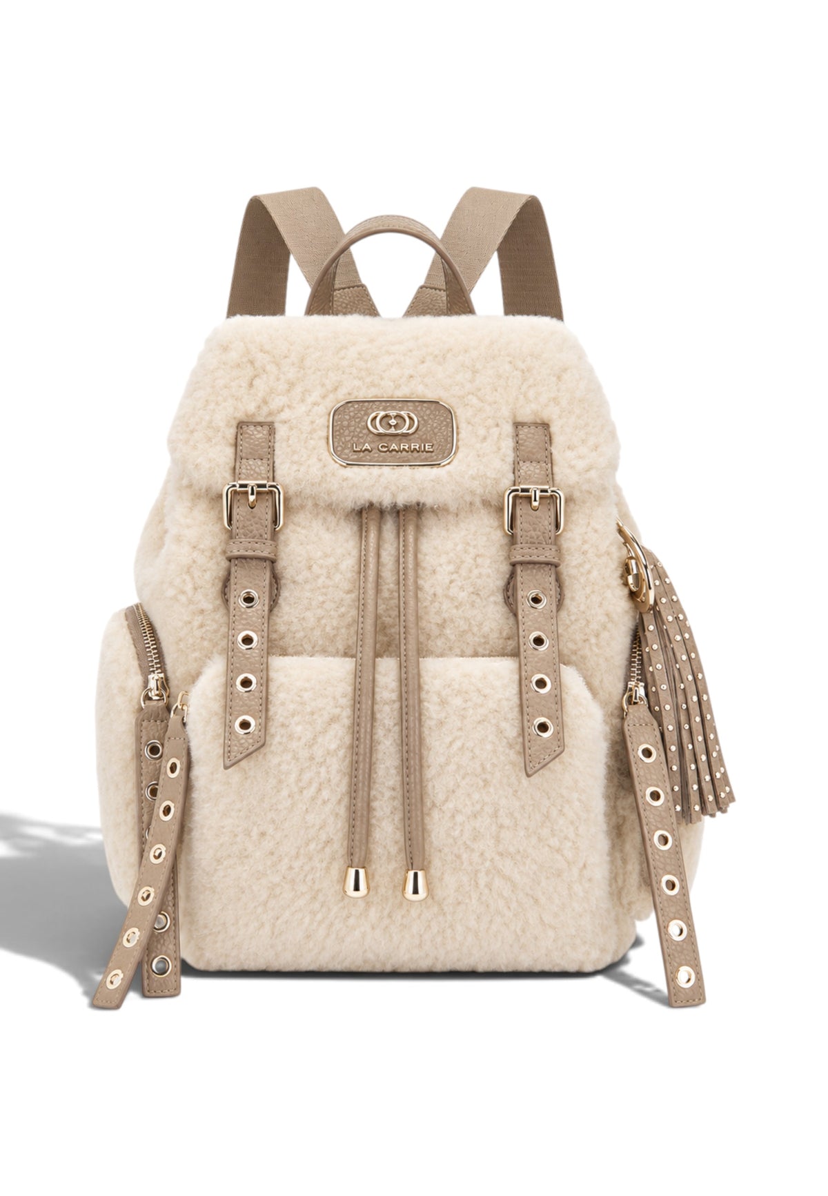 LA CARRIE - Zaino TEDDY ECO FUR Avorio