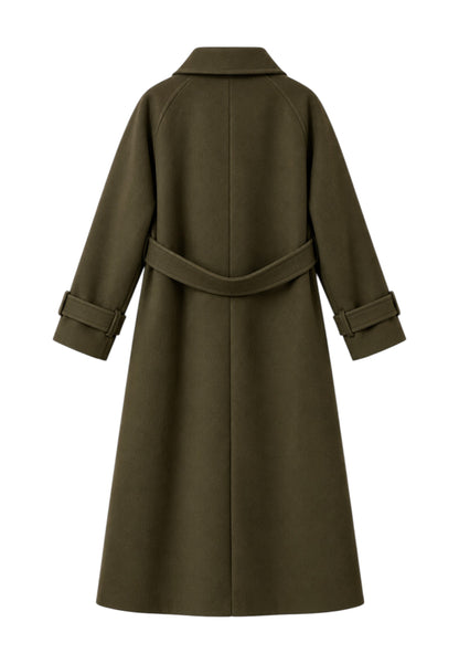 MOTEL - Cappotto Raglan Monopetto Verde