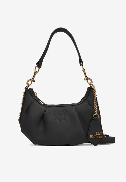 LOVE MOSCHINO - Borsetta A Spalla VERA PELLE Nero