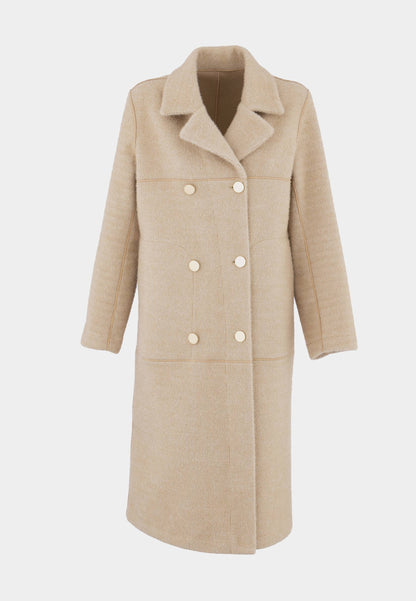 ALEX MAX - Cappotto Reverse Gold  Buttons Beige