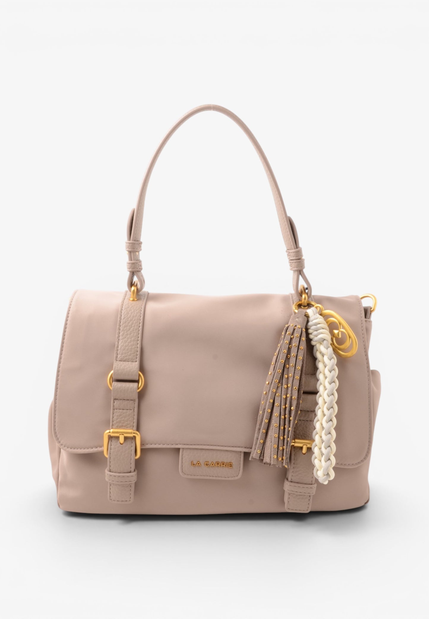 LA CARRIE - Shopping Bag DARK NYLON Taupe
