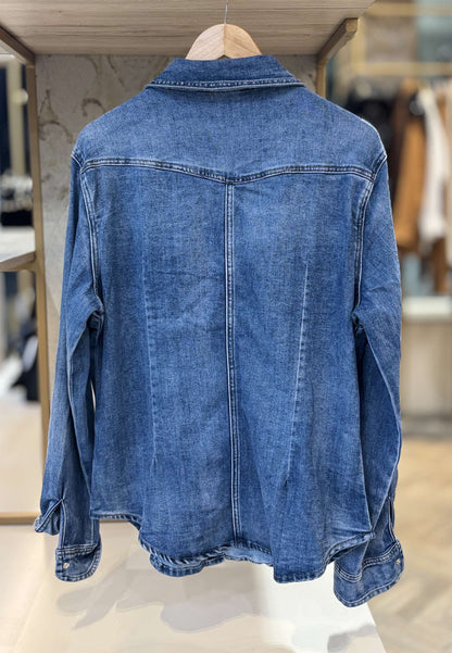 LE STREGHE - Camicia In Jeans Blu