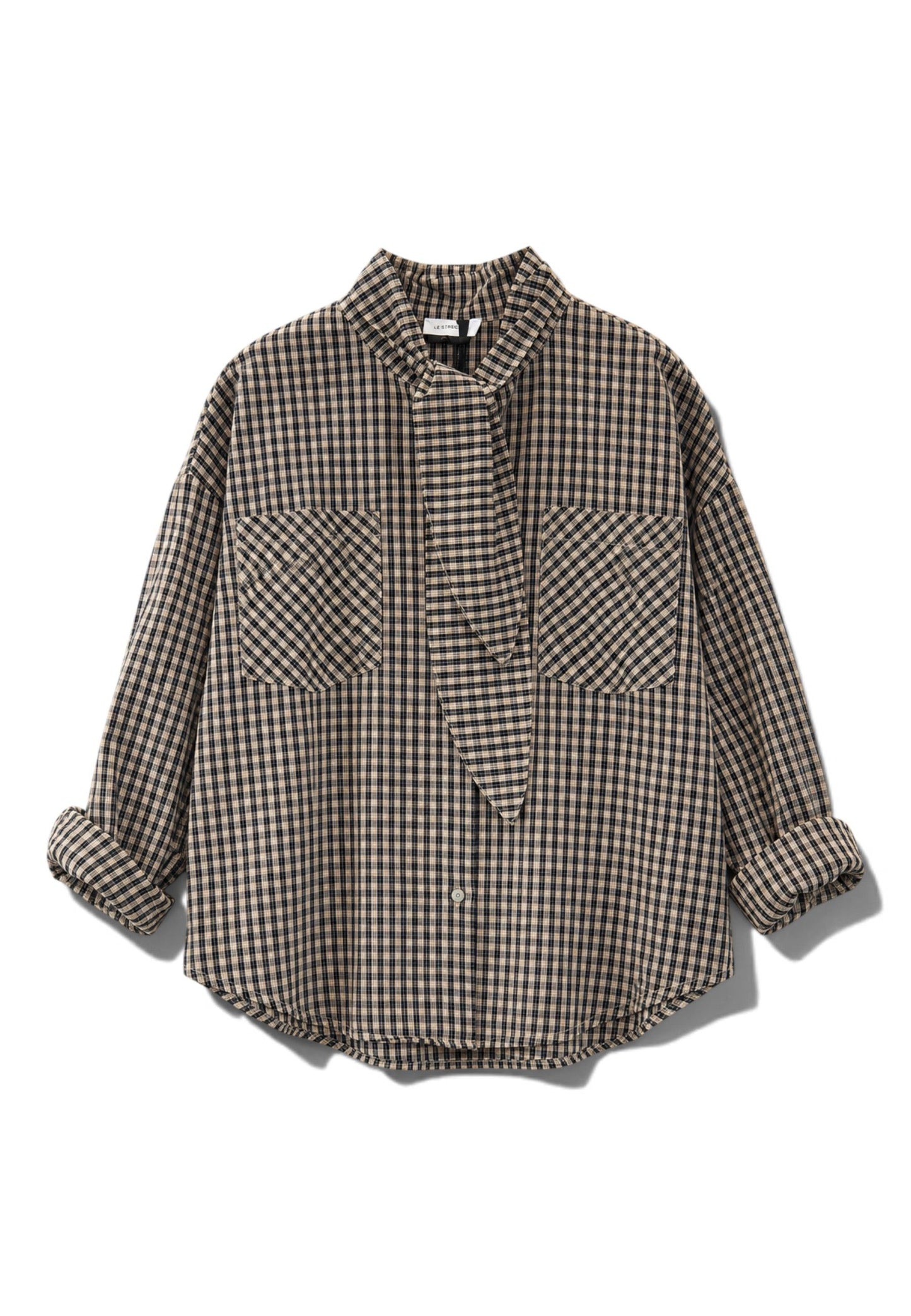 LE STREGHE - Camicia Fiocco Blu