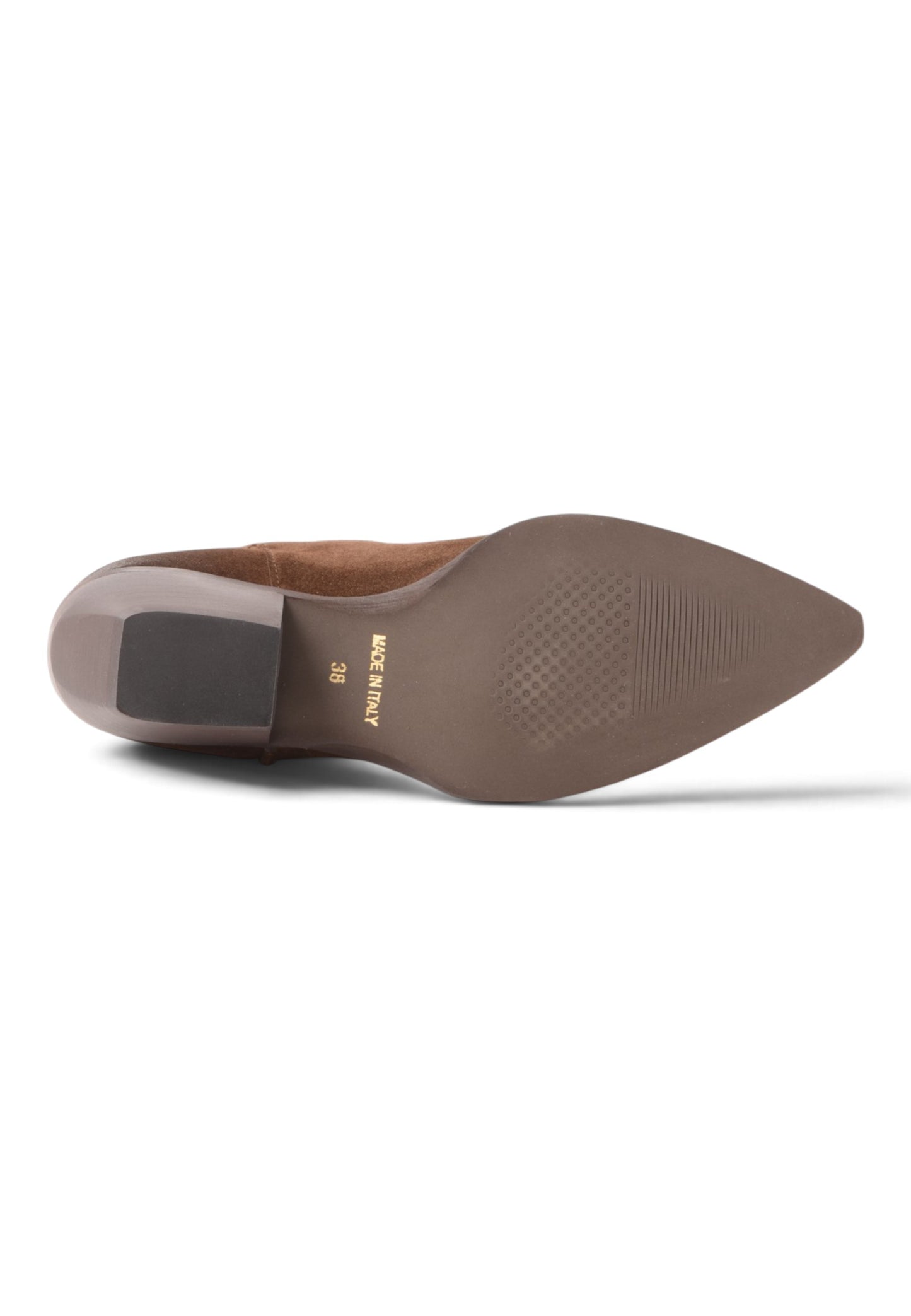 DIVINE FOLLIE - Stivaletto Texano Con Ricami Moka