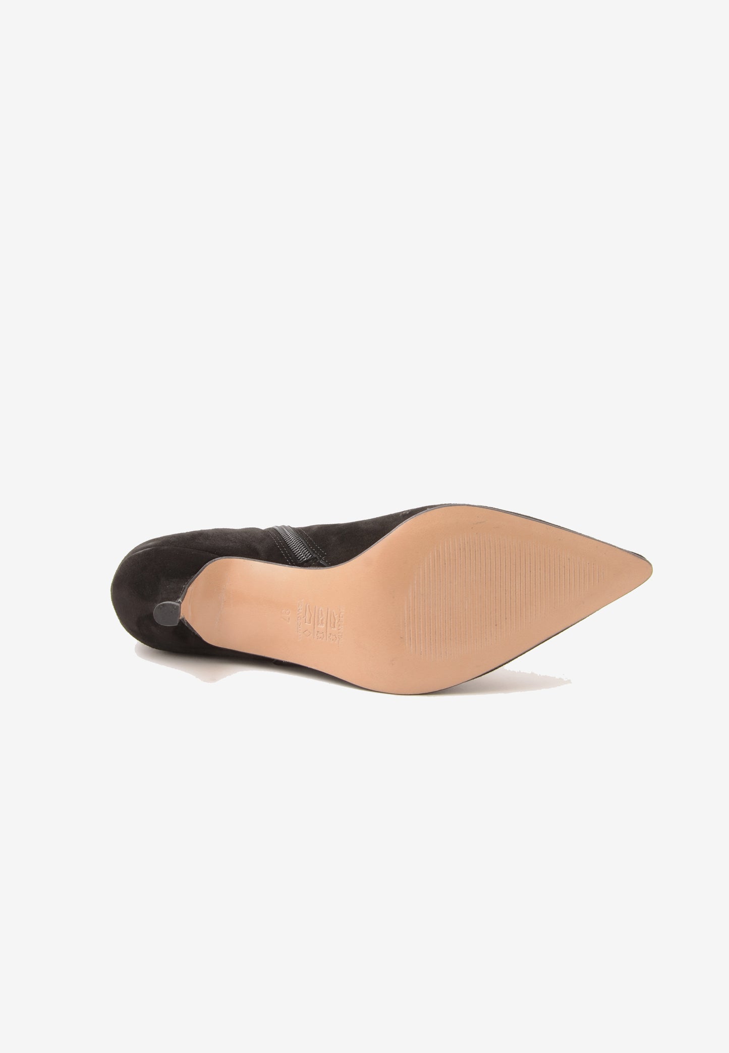 DIVINE FOLLIE - Stivaletto Con Zip Camoscio Nero