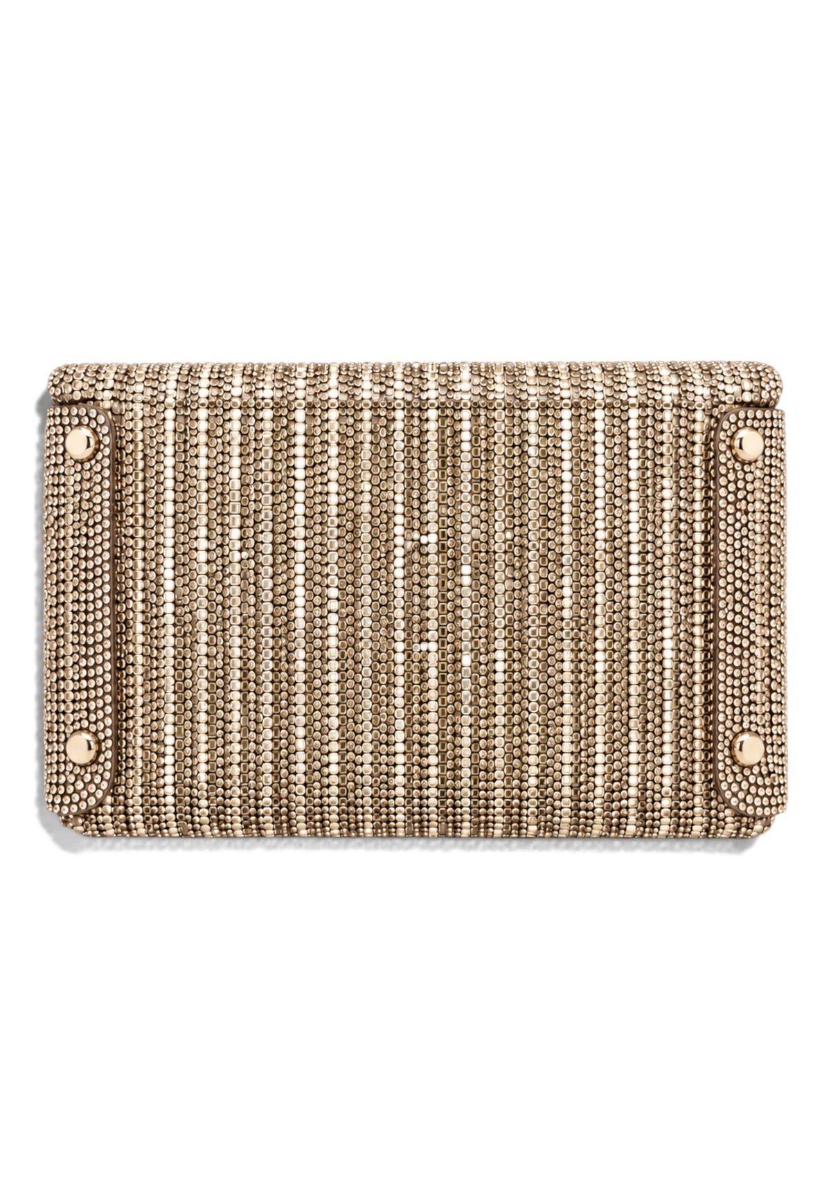 NUNZIA - Borsetta Pochette Strass Oro