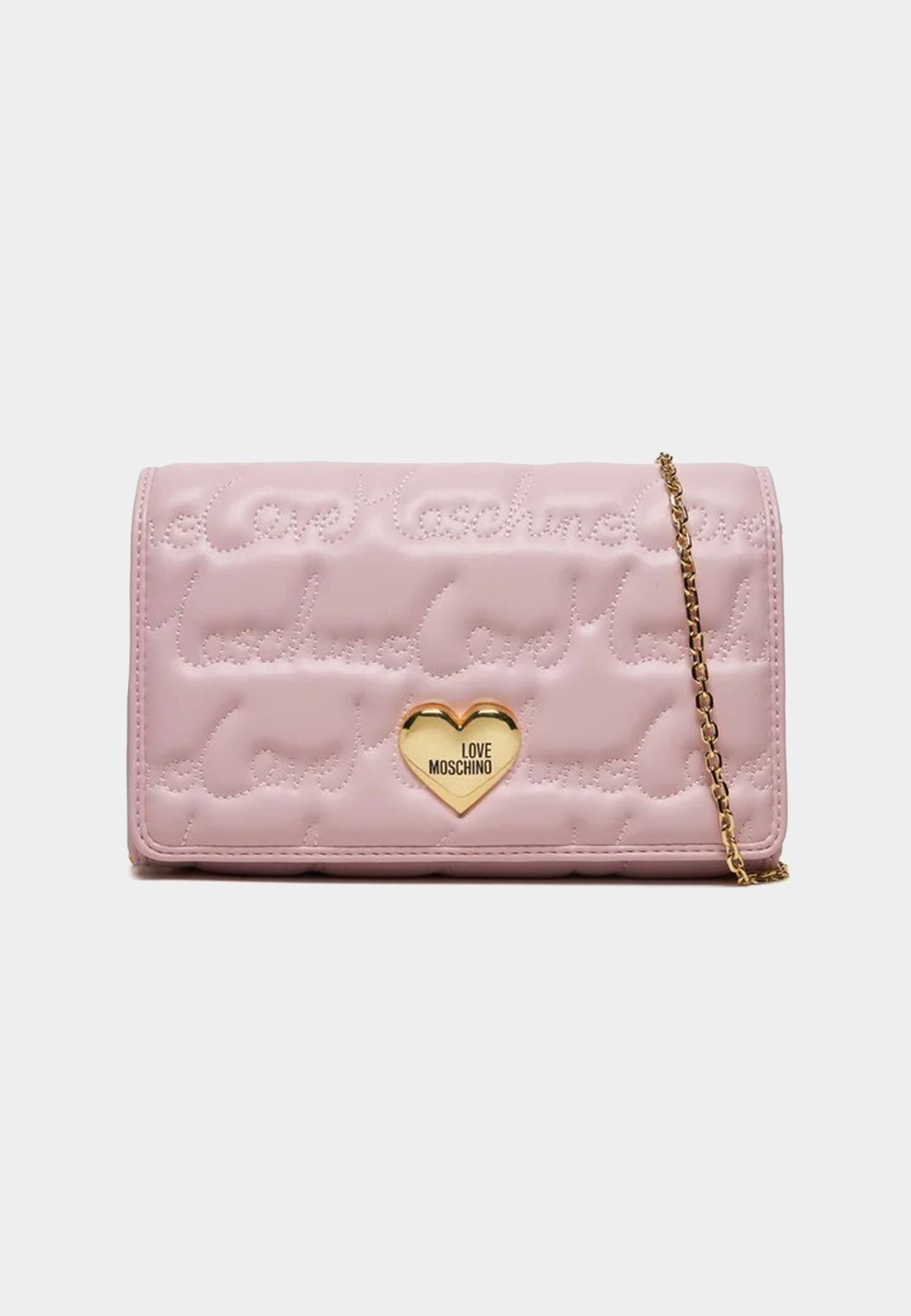 LOVE MOSCHINO - Love Writing Shoulder Bag Pink