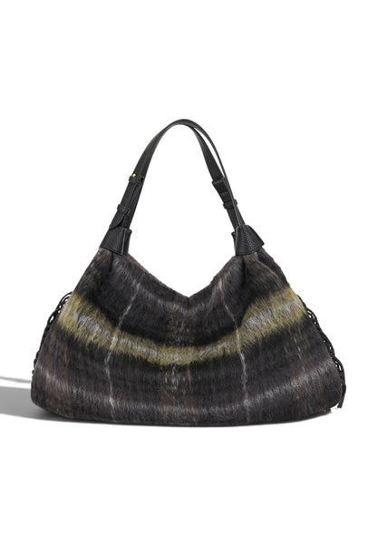LA CARRIE - Borsa Shopper Kerala Tartan Nero