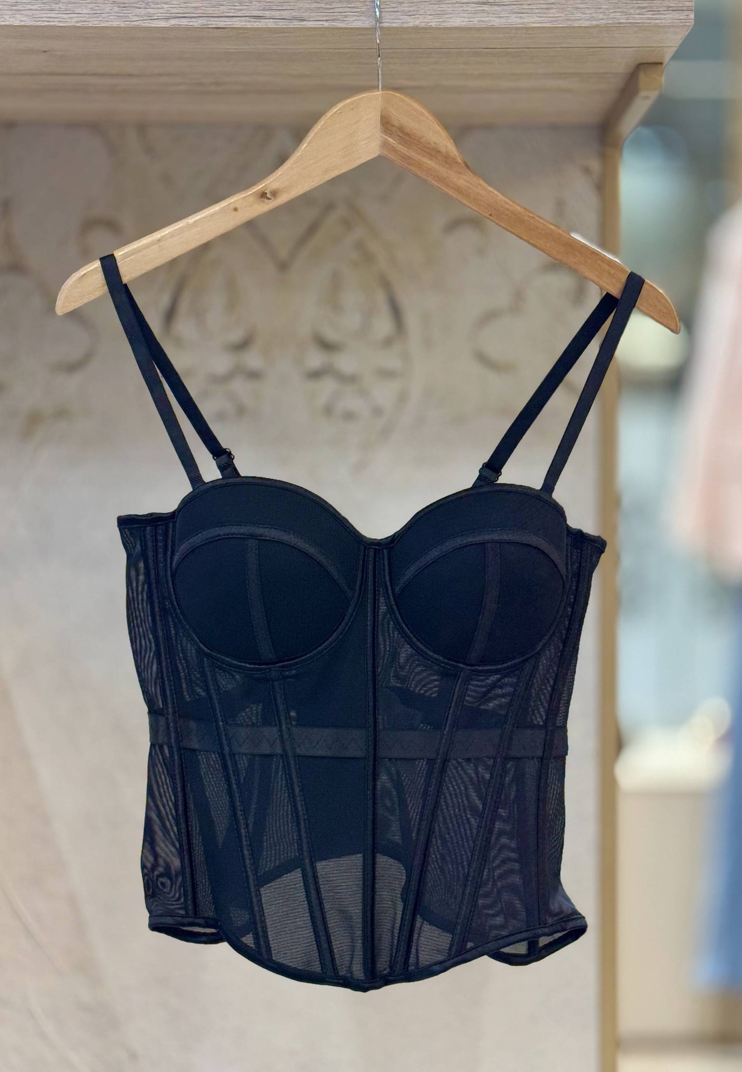 NUNZIA - Corsetto Bustier Nero