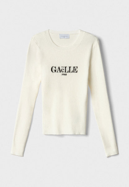 GAELLE - Pullover paricollo Burro