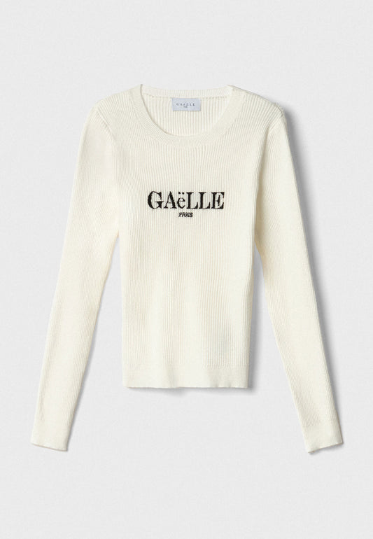 GAELLE - Pullover paricollo Burro