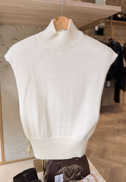 MOTEL - Gilet Lupetto Panna