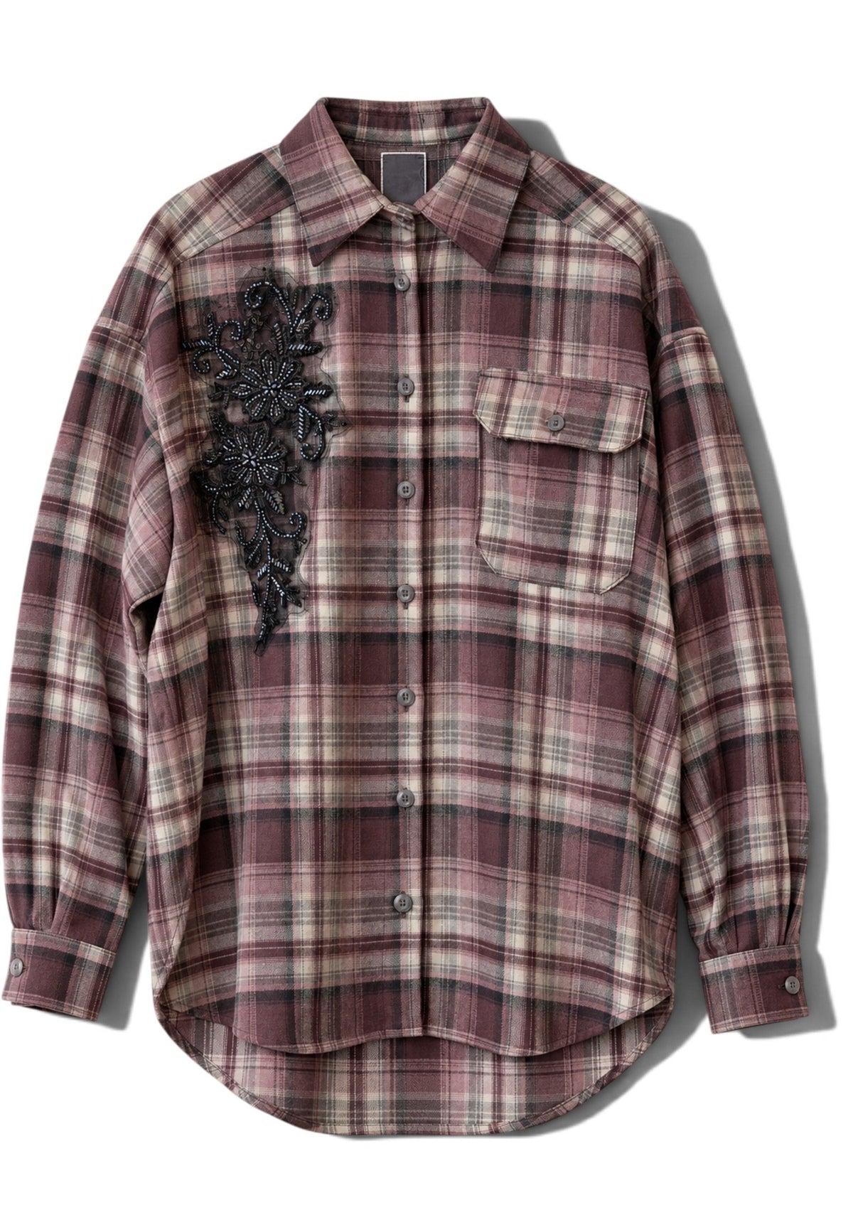 MINERVA - Camicia In Check Con Applicazione