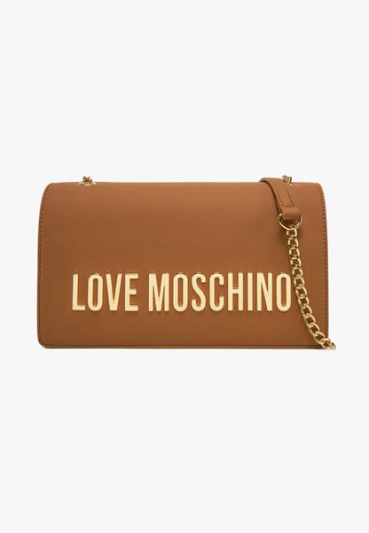 LOVE MOSCHINO - Borsa A Spalla Lettering Cammello