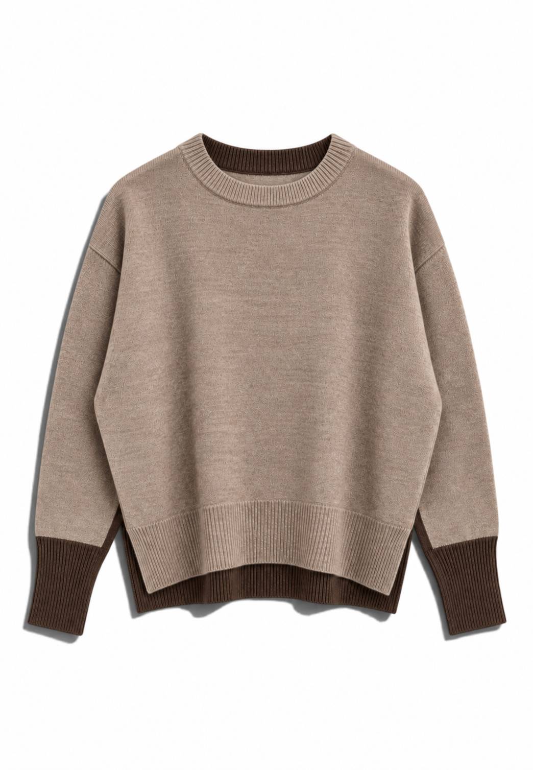 MOTEL - Maglione Bi-Colore Beige