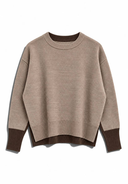 MOTEL - Maglione Bi-Colore Beige