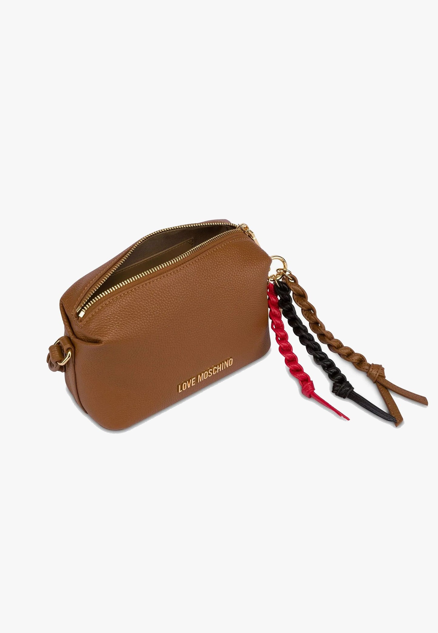 LOVE MOSCHINO - Borsetta Tracolla VERA PELLE Cammello