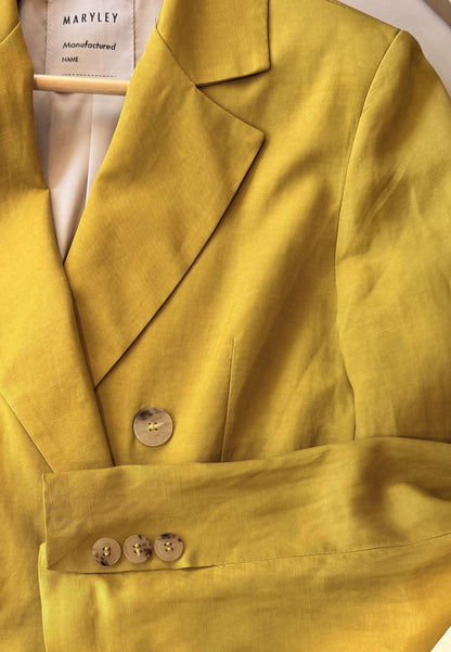 MARYLEY - Blazer Doppiopetto Olio