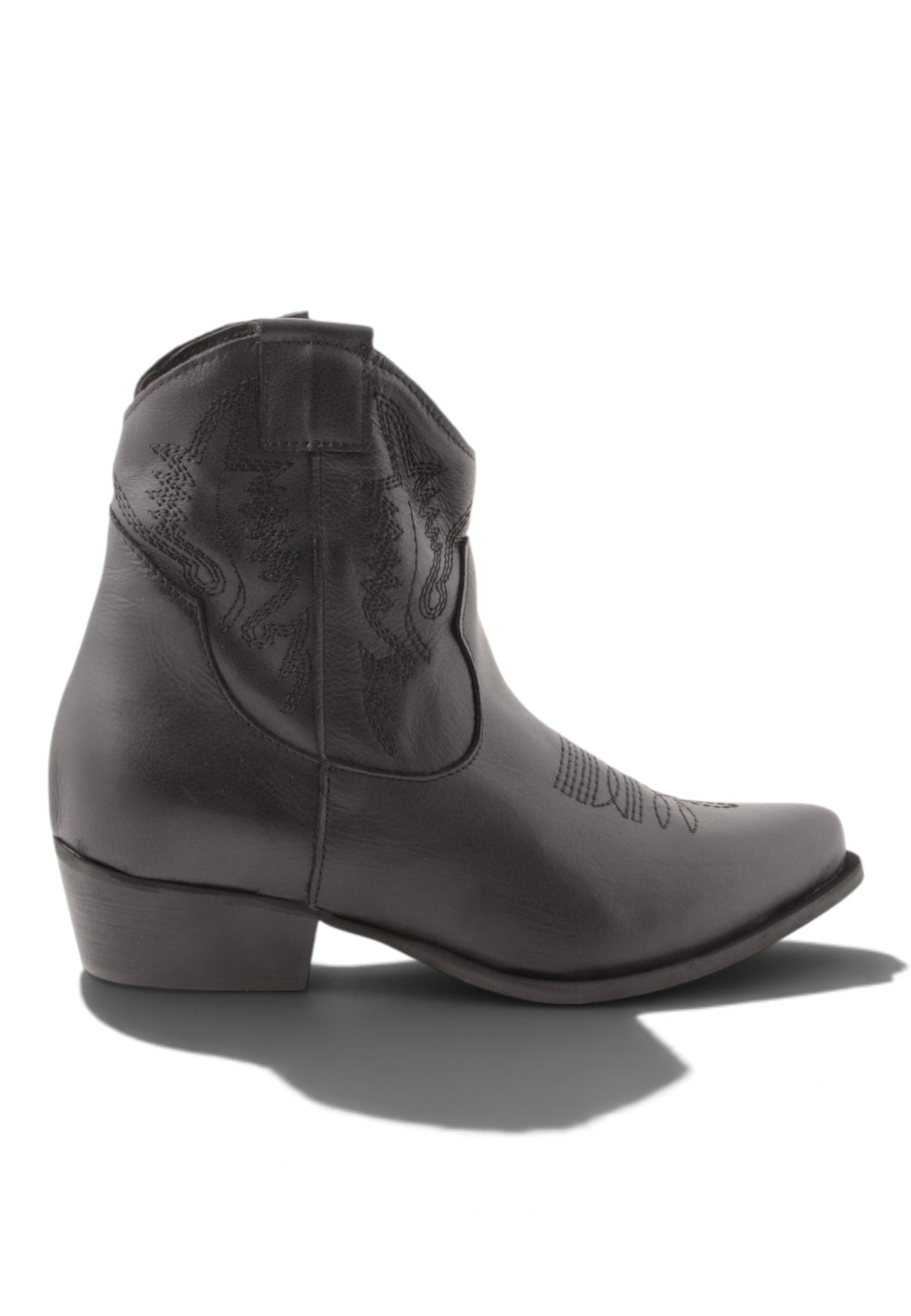 DIVINE FOLLIE - Stivaletti Camperos Con Ricami Nero