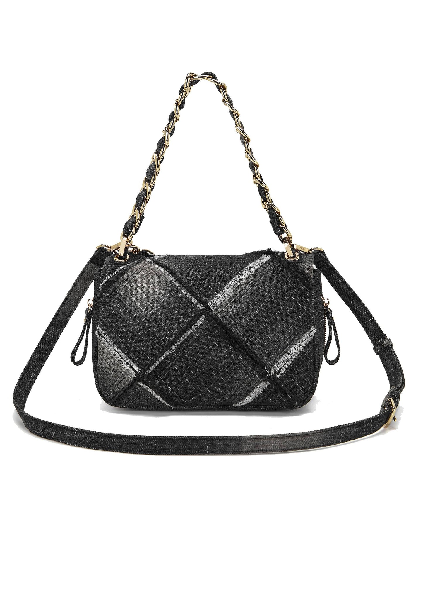 LA CARRIE - Borsa a Spalla In canvas ISABEL CROSS Nero