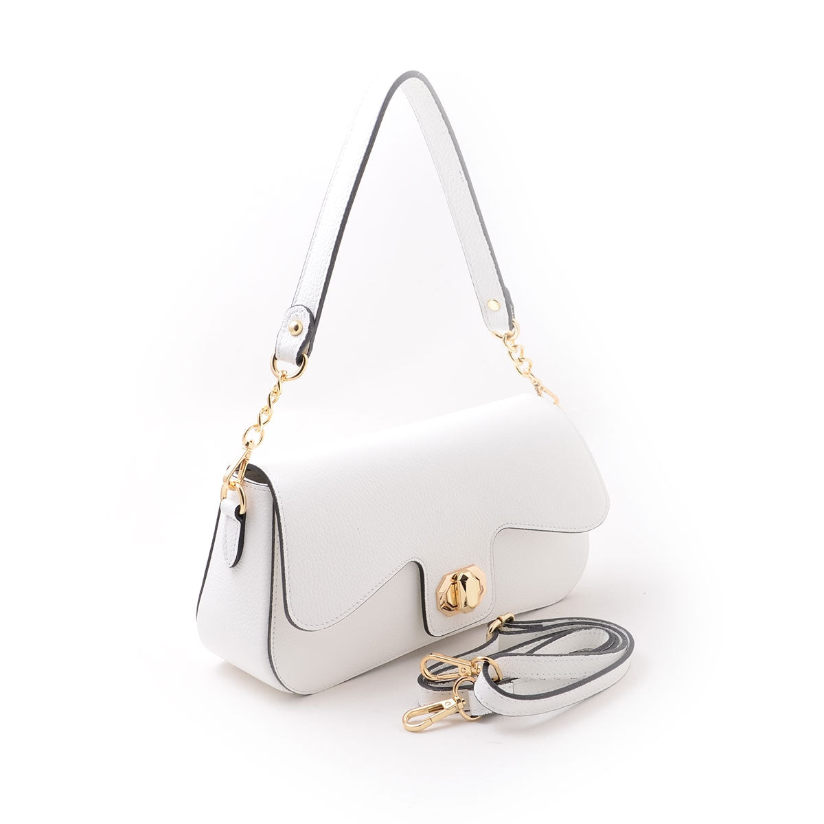 Tracolla White Donna Nyou Vera Pelle  S21.13004