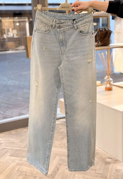 MARYLEY - Jeans Flair Denim Chiaro