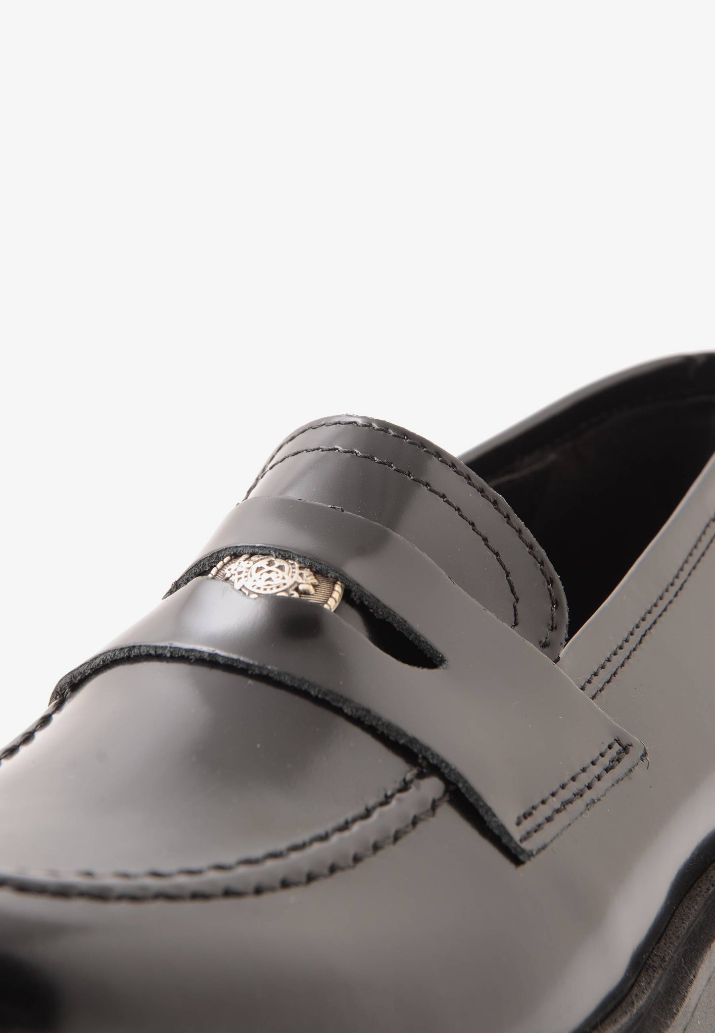 DIVINE FOLLIE - Mocassino In Pelle Spazzolata Nero
