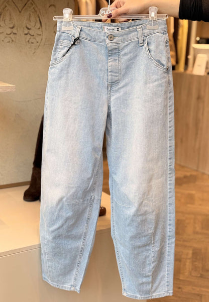 PLEASE - Jeans Baloon Blu Denim Chiaro