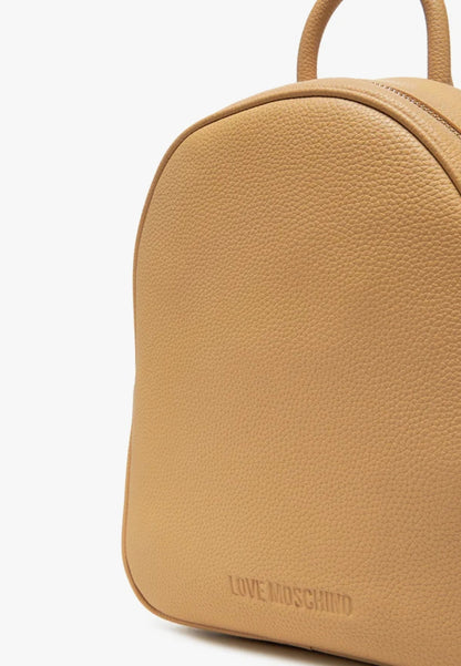 LOVE MOSCHINO - Zaino Lettering Sabbia Gold