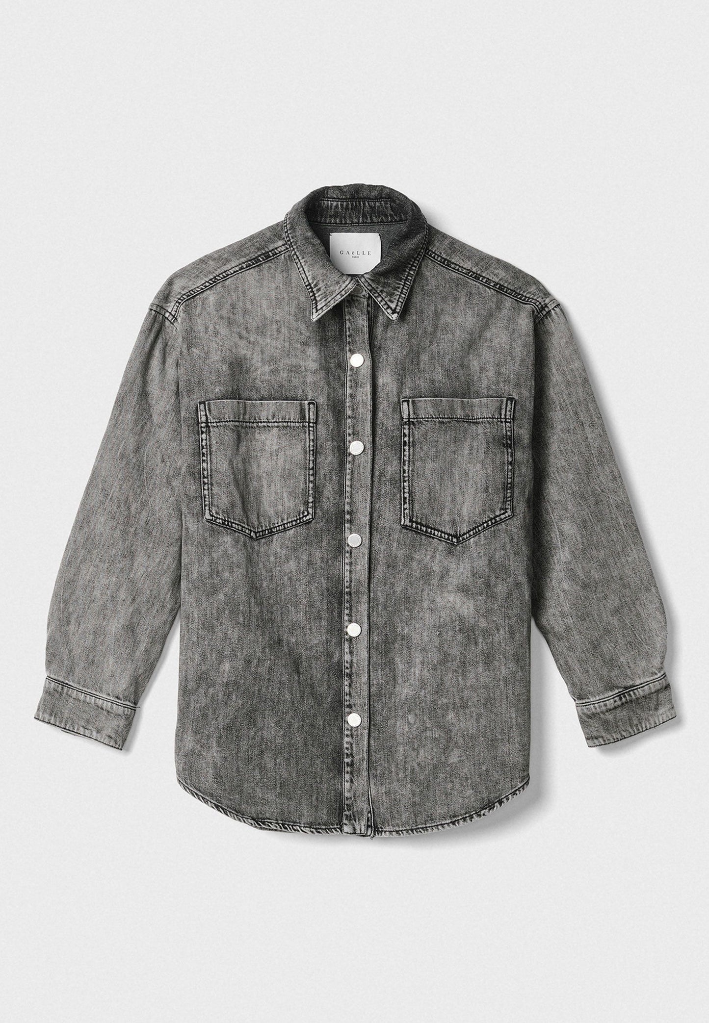 GAELLE - Camicia Denim Nero