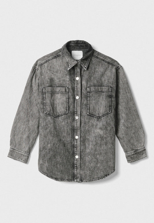GAELLE - Camicia Denim Nero